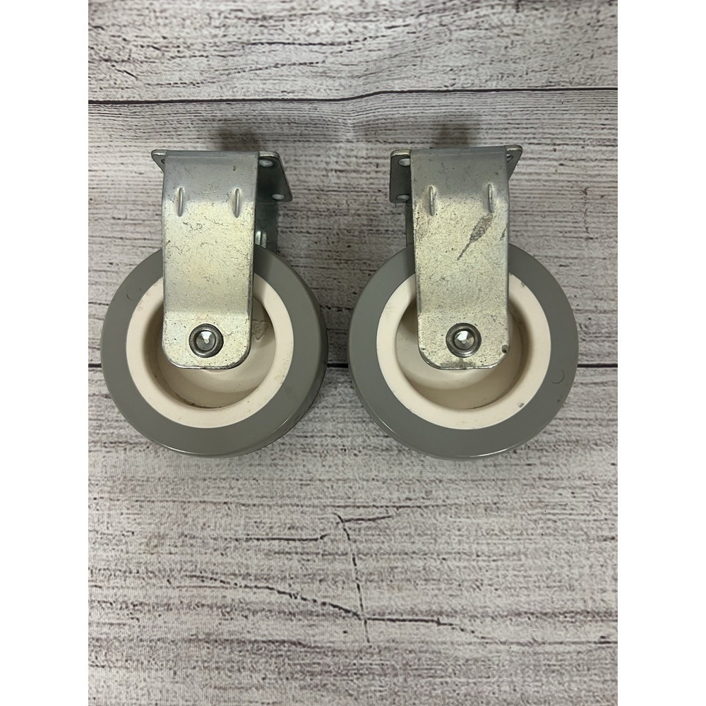 117258 x 2 IKEA Carter Grey‎ Wheels with White Interior